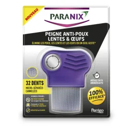 Paranix Peigne Métallique Anti-Poux Lentes et Oeufs