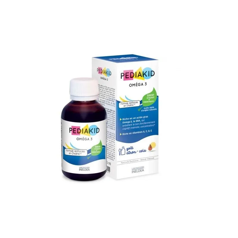 Pediakid Omega 3 Sirop Goût Citron Cola 125ml Pediakid Omega 3 Sirop Goût Citron Cola 125ml