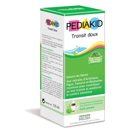 Pediakid Transit Doux 125ml (goût pomme) Pediakid Transit Doux 125ml (goût pomme)