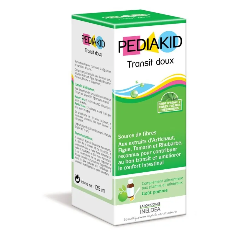 Pediakid Transit Doux 125ml (goût pomme) Pediakid Transit Doux 125ml (goût pomme)