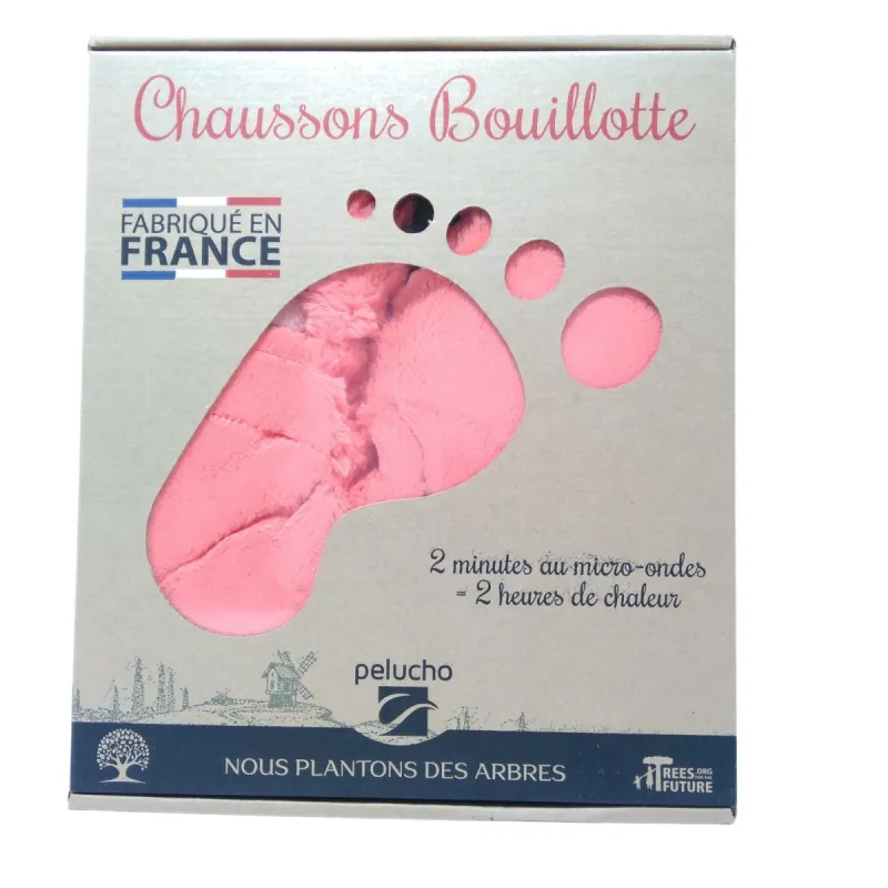 Pelucho Bouillotte Chausson Corail