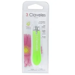 3 Claveles Coupe Ongles avec Capsules 8cm-vert