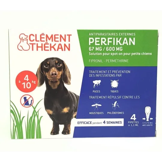 Perfikan Petit chien de 4kg à 10 kg 4 pipettes Perfikan Petit chien de 4kg à 10 kg 4 pipettes