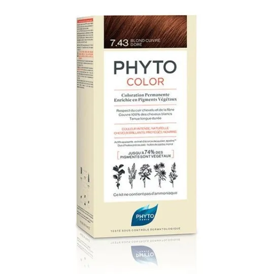 Phyto Color 7.43 Blond Cuivré Doré Phyto Color 7.43 Blond Cuivré Doré