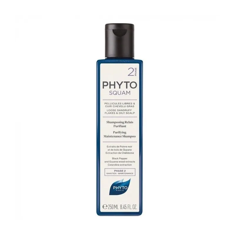 Phyto Squam Shampooing Relais Antipelliculaire Purifiant 250ml