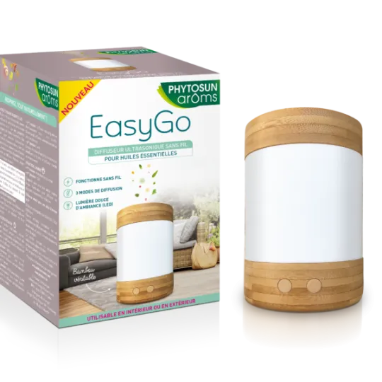 Phytosun Aroms Diffuseur Ultrasonique d'Huiles Essentielles EasyGo Phytosun Aroms Diffuseur Ultrasonique d'Huiles Essentielles EasyGo