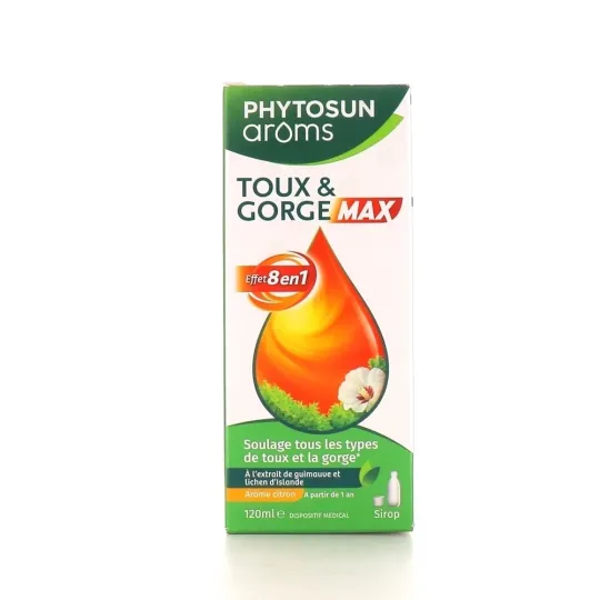 Phytosun Arôms Toux et gorge Max Sirop 120ml Phytosun Arôms Toux et gorge Max Sirop 120ml