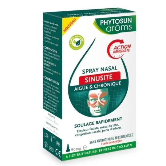 Phytosun Sinusite Aigüe & Chronique Spray Nasal 20ml Phytosun Sinusite Aigüe & Chronique Spray Nasal 20ml