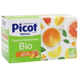 Picot Maman Tisane d'Allaitement Bio Agrumes 20 sachets