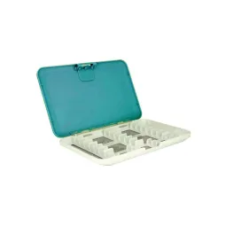 Pilbox Pillulier Homéo Turquoise