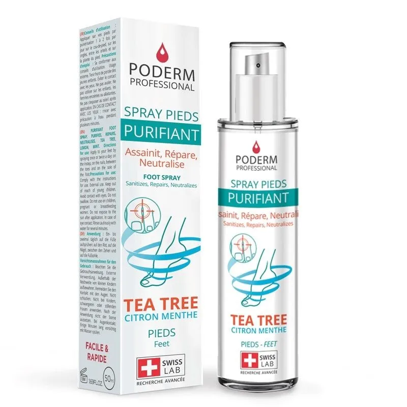 Poderm Spray Purifiant Pieds Vegan 50ml Poderm Spray Purifiant Pieds Vegan 50ml