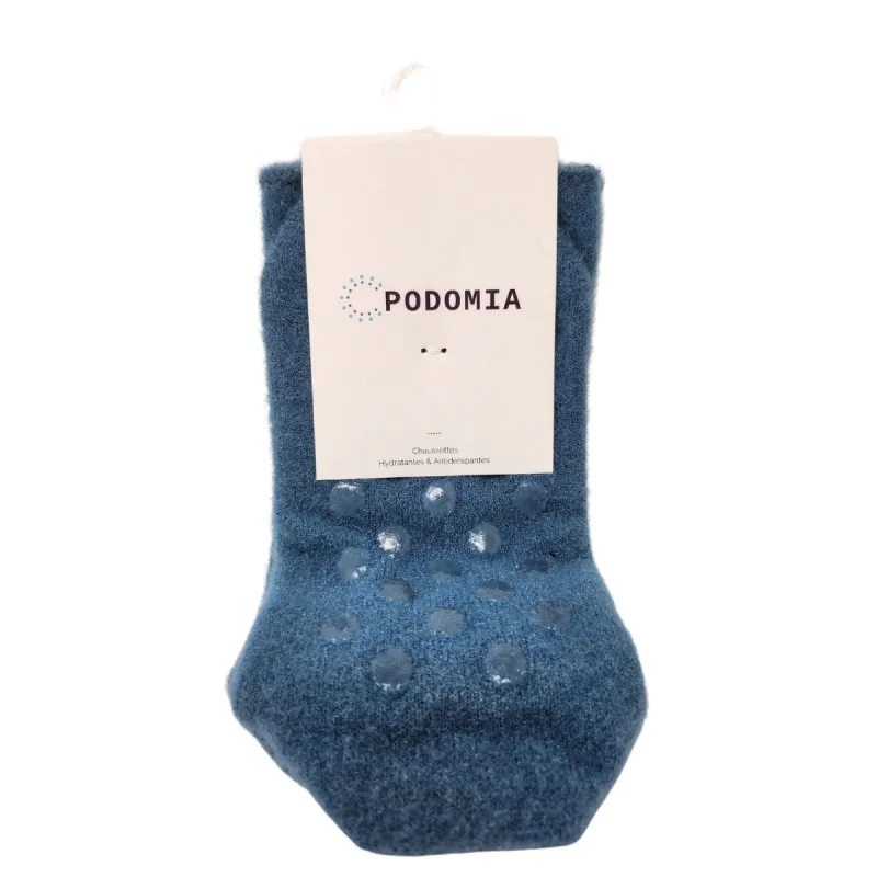 Podomia Chaussettes Hydratantes & Antidérapantes T36-42 bleu Podomia Chaussettes Hydratantes & Antidérapantes T36-42 bleu