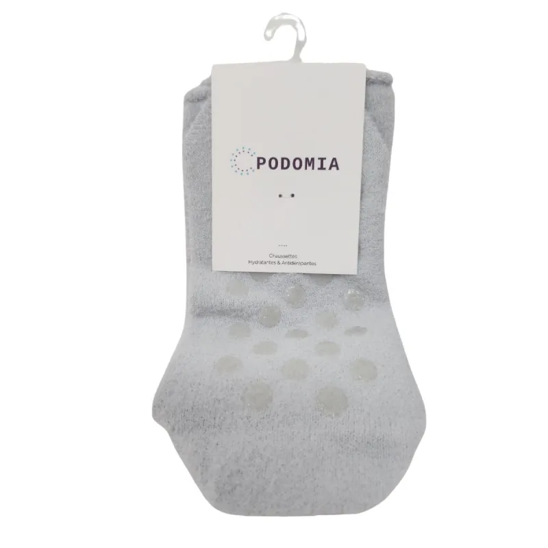 Podomia Chaussettes Hydratantes & Antidérapantes T36-42 Gris