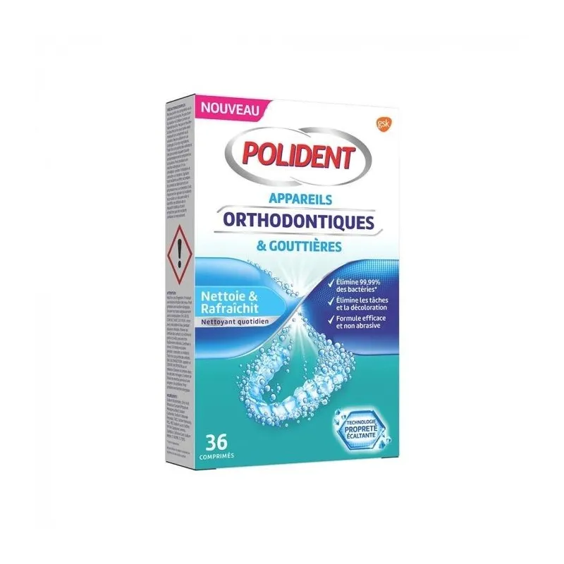 Polident Nettoyant Quotidien Appareils Orthodontiques& Gouttières 36 Comprimés Polident Nettoyant Quotidien Appareils Orthodontiques& Gouttières 36 Comprimés