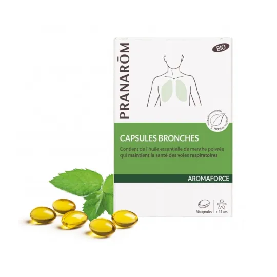 Pranarom Aromaforce Capsules Bronches Bio 30 Capsules