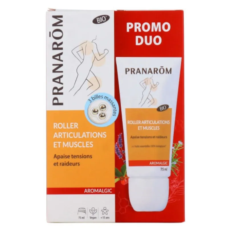 Pranarôm Aromalgic Roller Articulations Fatiguées Bio 2X75ml Pranarôm Aromalgic Roller Articulations Fatiguées Bio 2X75ml