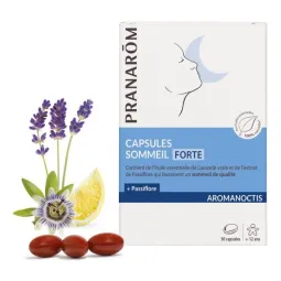 Pranarôm Aromanoctis 30 Capsules Sommeil Forte