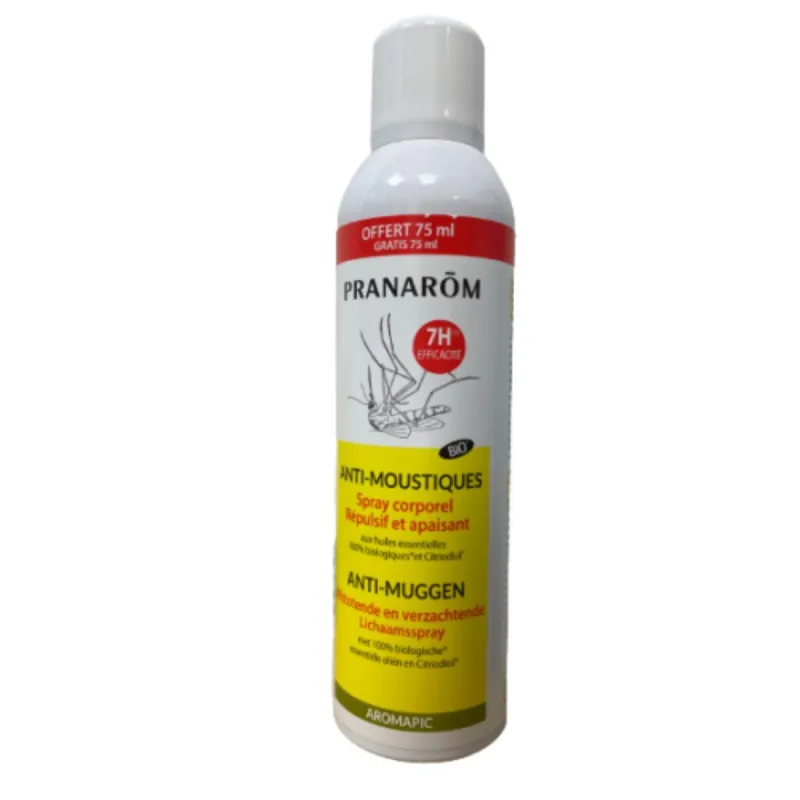 Pranarôm Aromapic Spray Anti Moustiques 200ml dont 75ml OFFERTS