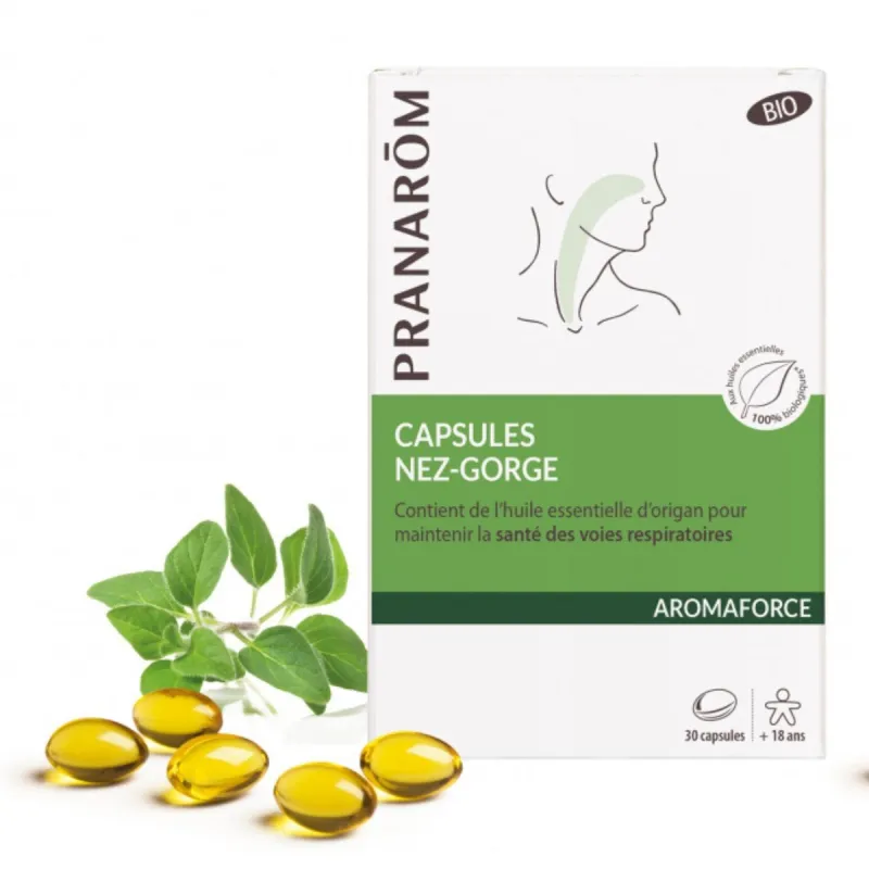 Pranarom Capsules Nez-Gorge Bio 30 Capsules