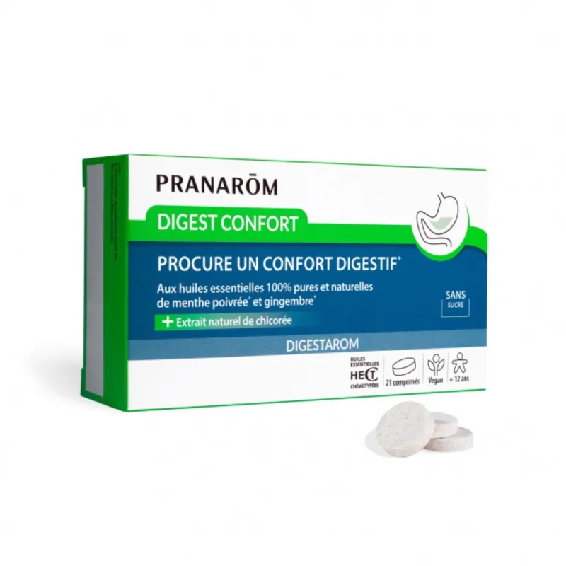 Pranarôm Digestarom Digest Confort Vegan 21 comprimés Pranarôm Digestarom Digest Confort Vegan 21 comprimés