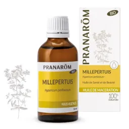 Pranarôm Huile Végétale de Millepertuis Bio 50ml