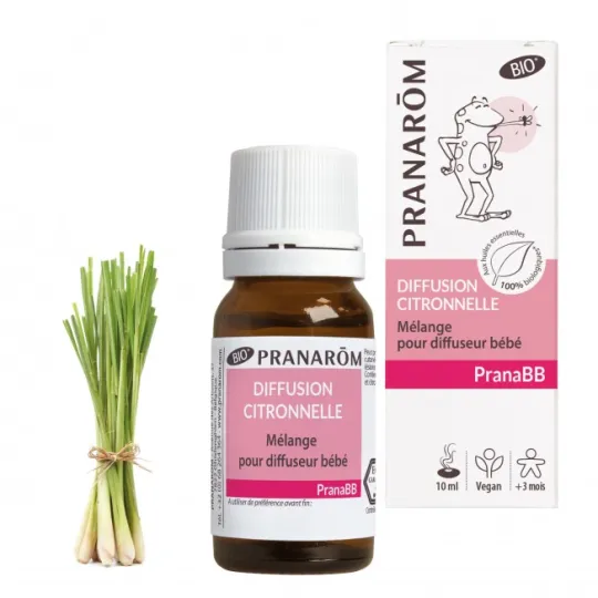 Pranarôm PranaBB Diffusion Citronnelle Bio 10ml Pranarôm PranaBB Diffusion Citronnelle Bio 10ml
