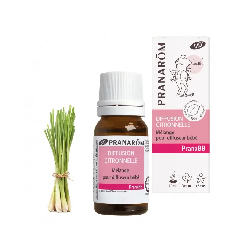 Pranarôm PranaBB Diffusion Citronnelle Bio 10ml Pranarôm PranaBB Diffusion Citronnelle Bio 10ml