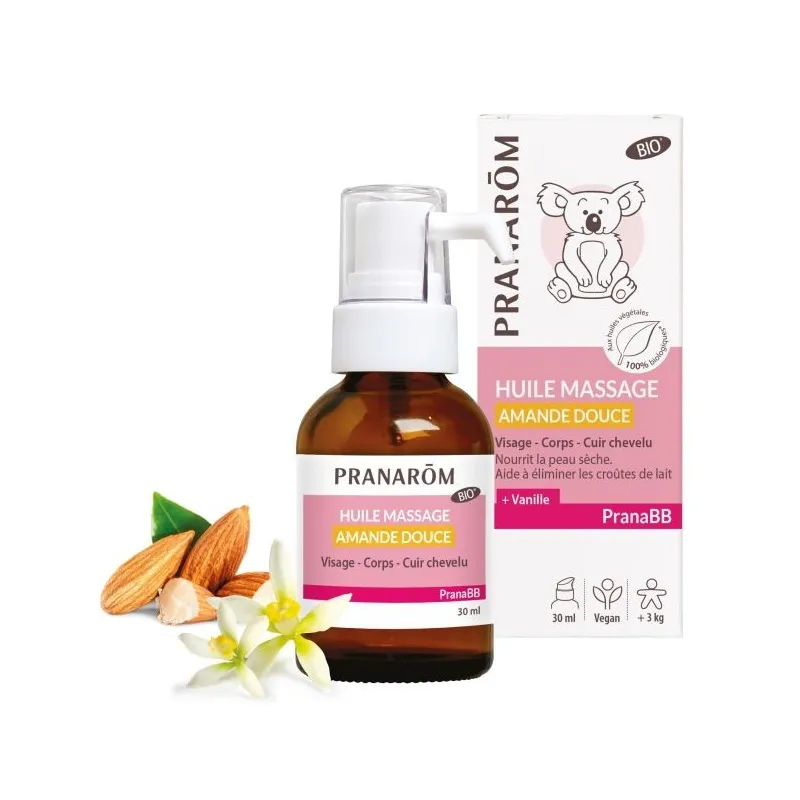 Pranarôm PranaBB Huile de Massage Amande Douce Bio 30ml Pranarôm PranaBB Huile de Massage Amande Douce Bio 30ml