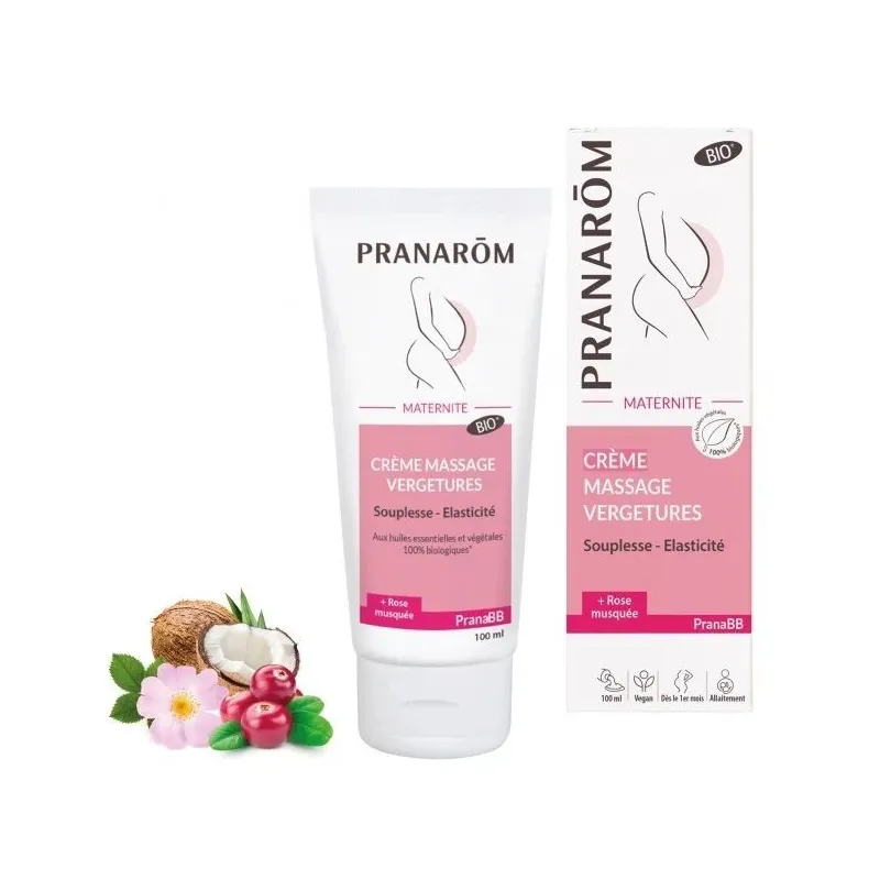 Pranarôm PranaBB Maternité Crème Massage Vergetures Bio 100ml Pranarôm PranaBB Maternité Crème Massage Vergetures Bio 100ml