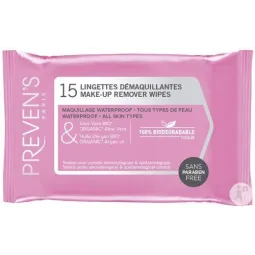 Preven's Lingettes Démaquillantes X15