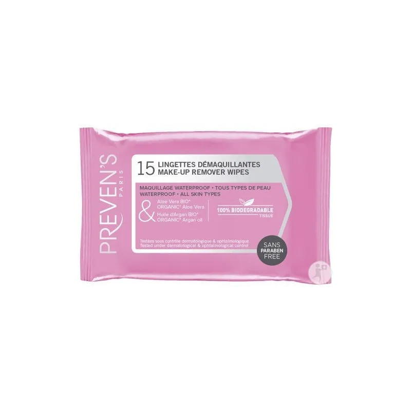Preven's Lingettes Démaquillantes X15 Preven's Lingettes Démaquillantes X15