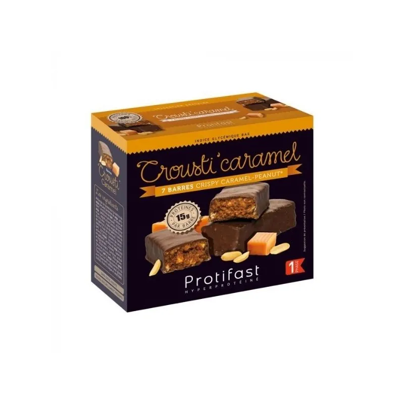 Protifast Barres Hyperprotéinées Crousti'Caramel 7 barres Protifast Barres Hyperprotéinées Crousti'Caramel 7 barres