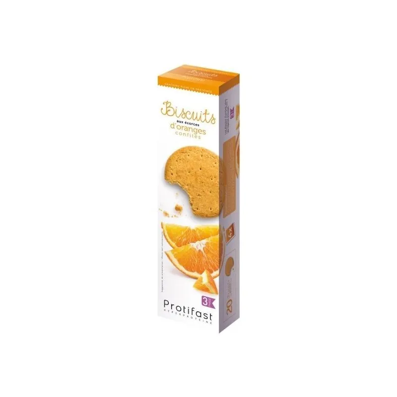 Protifast Biscuits Proteinés aux Ecorces d'Oranges Confites Protifast Biscuits Proteinés aux Ecorces d'Oranges Confites