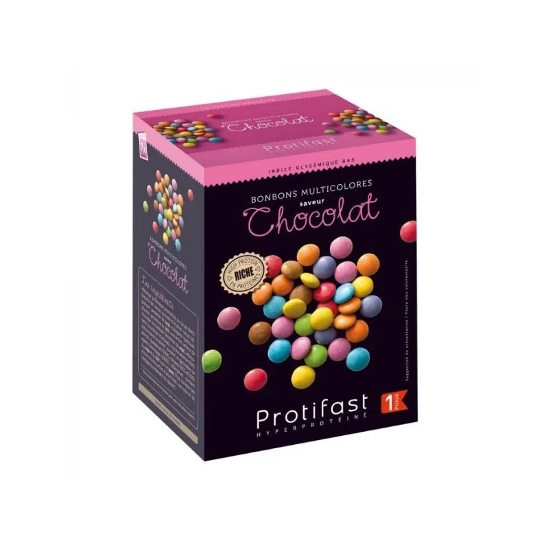Protifast Bonbons Multicolores Chocolat 7 Sachets de 40g