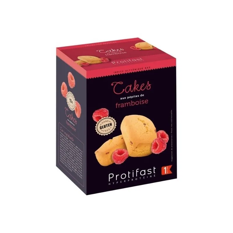 Protifast Cakes aux Pépites de Framboise sans gluten x5 Protifast Cakes aux Pépites de Framboise sans gluten x5