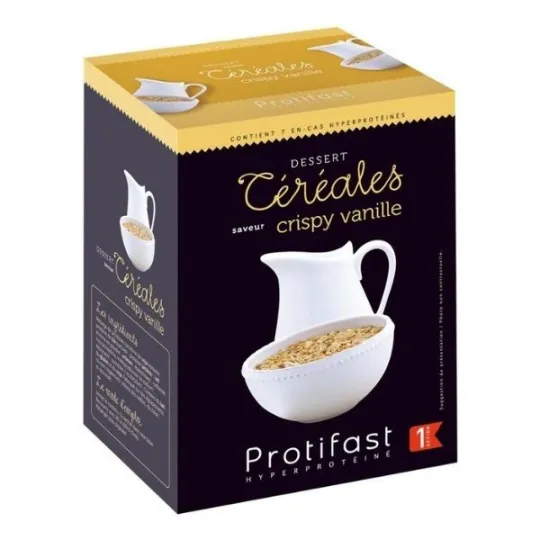 Protifast Céréales Crispy Saveur Vanille 7 Sachets Protifast Céréales Crispy Saveur Vanille 7 Sachets