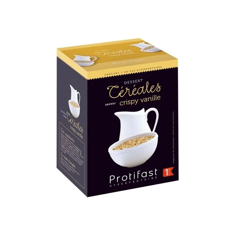 Protifast Céréales Crispy Saveur Vanille 7 Sachets Protifast Céréales Crispy Saveur Vanille 7 Sachets