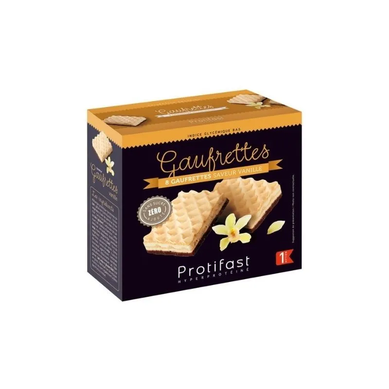 Protifast Gaufrettes Vanille 4 sachets de 2 Protifast Gaufrettes Vanille 4 sachets de 2