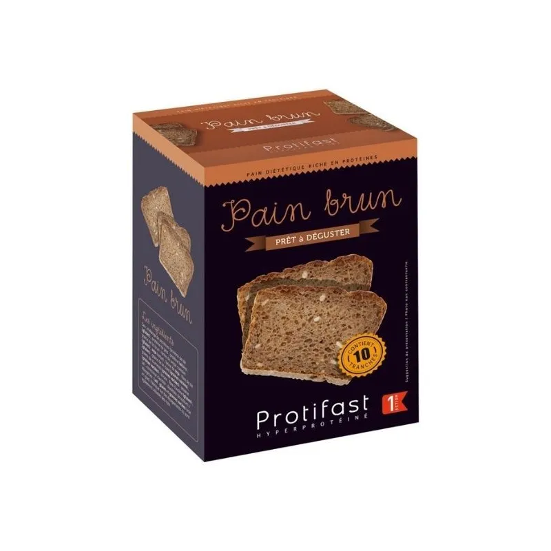 Protifast Pain Brun Prêt à déguster 10 tranches Protifast Pain Brun Prêt à déguster 10 tranches