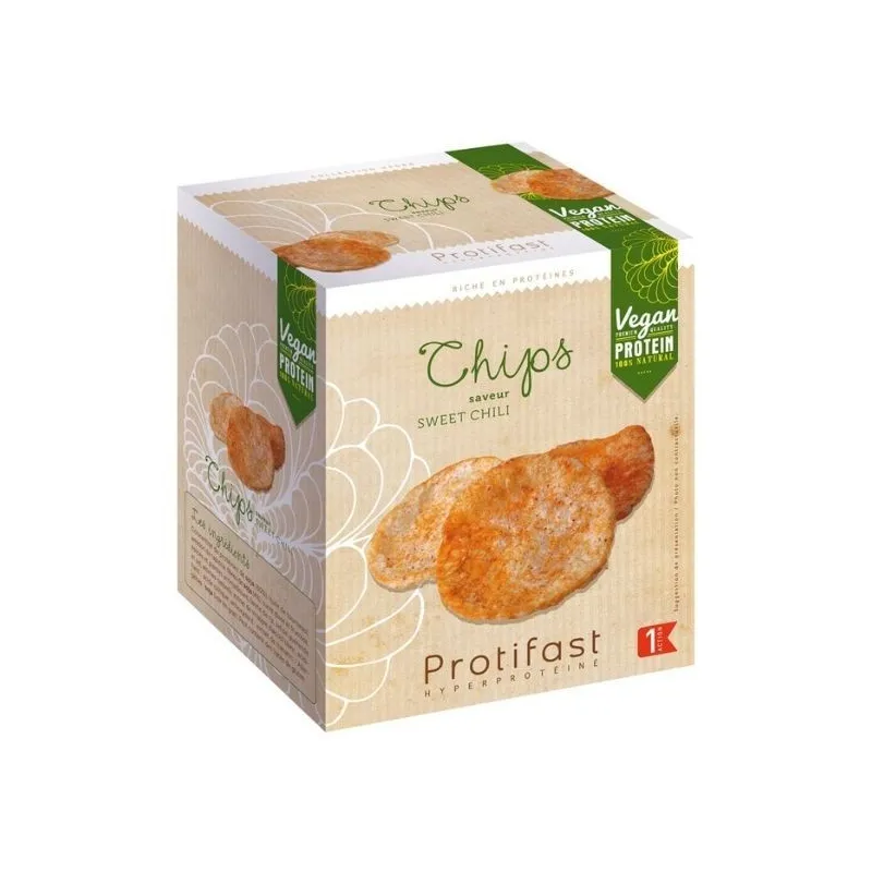 Protifast Vegan Chips Saveur Sweet Chili 2X30g Protifast Vegan Chips Saveur Sweet Chili 2X30g