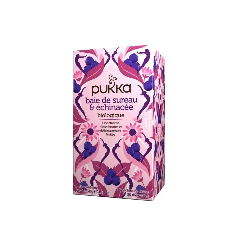 Pukka Baie de Sureau & Echinacée Bio 20 Sachets