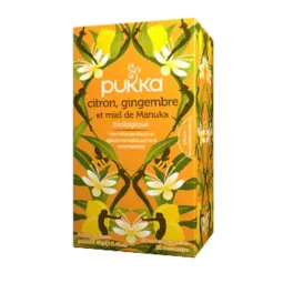Pukka Immunité Citron Gingembre Miel De Manuka Bio 20 sachets