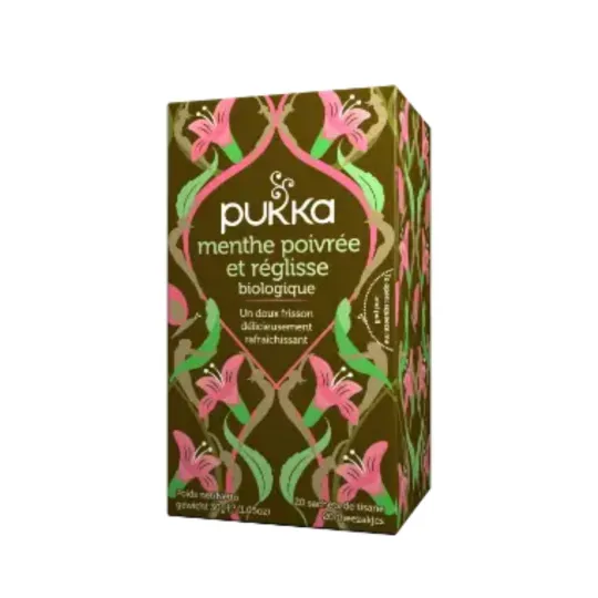 Pukka Menthe Poivrée et réglisse Bio 20 Sachets Pukka Menthe Poivrée et réglisse Bio 20 Sachets