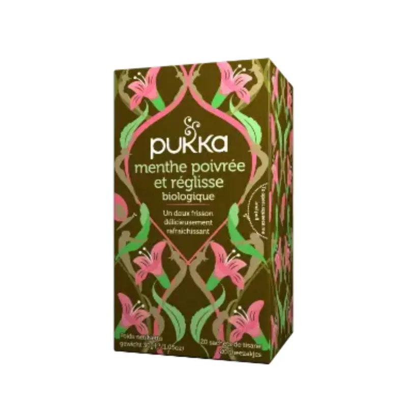 Pukka Menthe Poivrée et réglisse Bio 20 Sachets Pukka Menthe Poivrée et réglisse Bio 20 Sachets