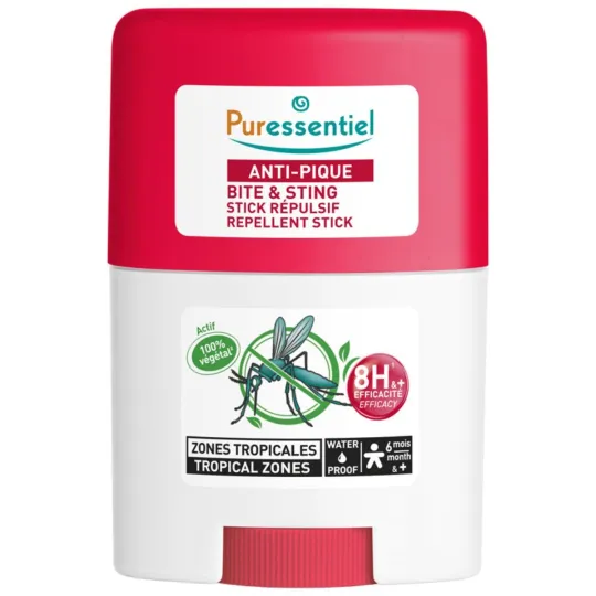 Puressentiel Anti-pique Zones Tropicales Stick Répulsif 20ml Puressentiel Anti-pique Zones Tropicales Stick Répulsif 20ml
