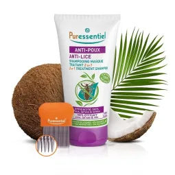 Puressentiel Anti-Poux Shampooing Masque 150ml+ Peigne OFFERT