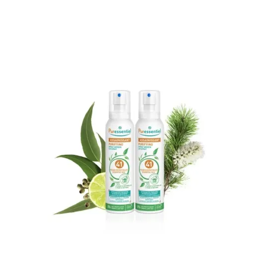 Puressentiel Assainissant Spray aux 41 huiles essentielles 2X200ml Puressentiel Assainissant Spray aux 41 huiles essentielles 2X200ml