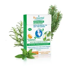 Puressentiel Respiratoire Pastilles Bio Menthe-Pin 20 Pastilles
