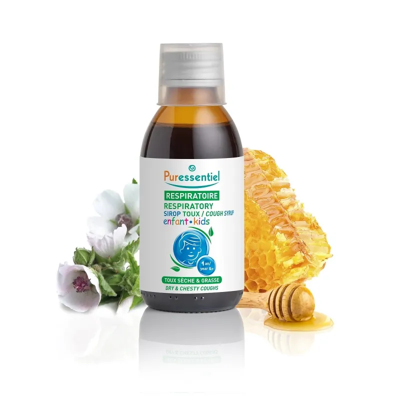Puressentiel Respiratoire Sirop Toux Sèche & Grasse Enfant 140ml