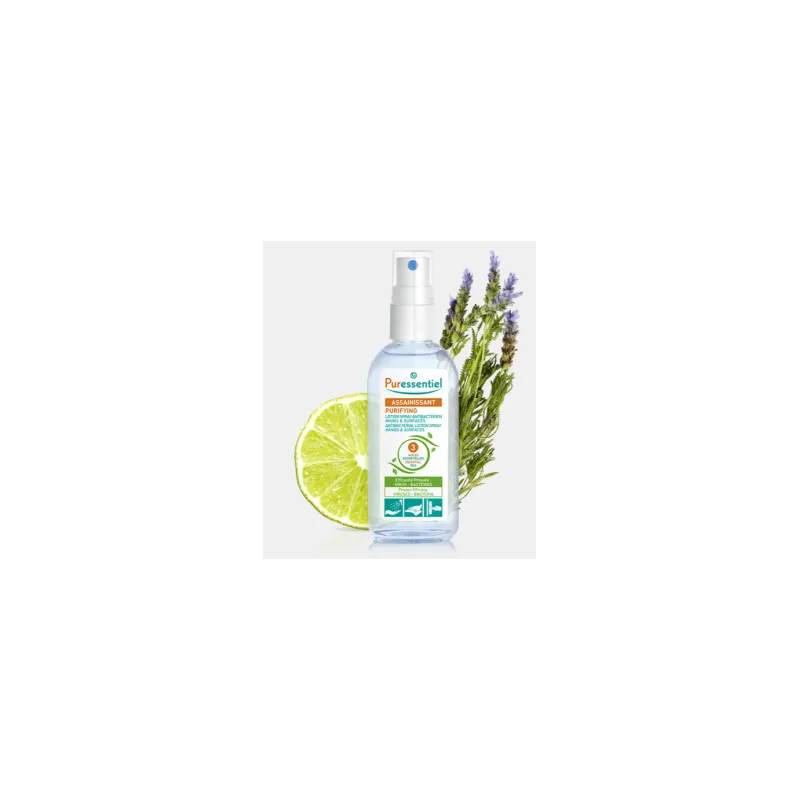 Puressentiel Spray Antibacterien Mains et Surfaces 80ml